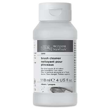 Winsor & Newton Brush Cleaner & Restorer, 4.0-oz Bottle