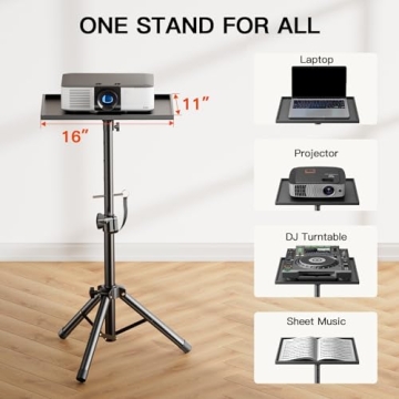 Adjustable AMADA Projector Stand for Home and Office Use