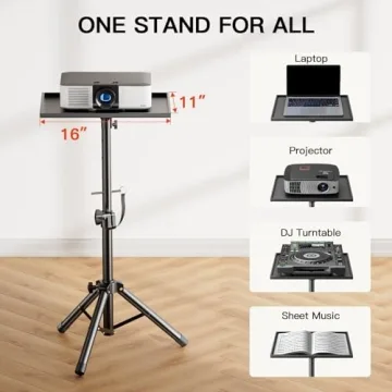Adjustable AMADA Projector Stand for Home and Office Use