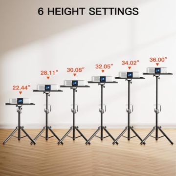 Adjustable AMADA Projector Stand for Home and Office Use