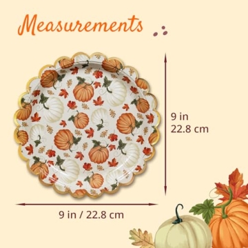 Confettiville Thanksgiving Paper Plates for Festive Gatherings