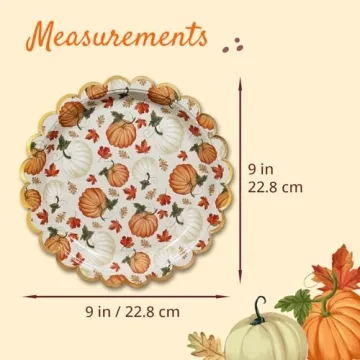 Confettiville Thanksgiving Paper Plates for Festive Gatherings