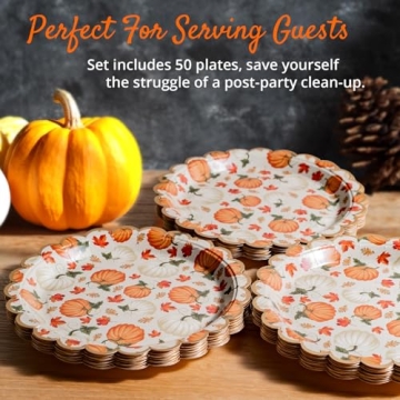 Confettiville Thanksgiving Paper Plates for Festive Gatherings