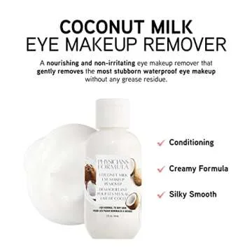 Physicians Formula Eye Makeup Remover Coconut Milk Waterproof Eye Makeup Remover, Dermatologist Test...