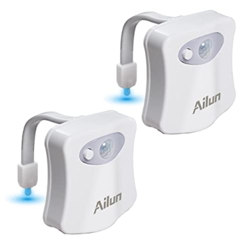 Ailun Toilet Night Light 2Pack for Fun Bathroom Lighting