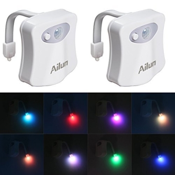 Ailun Toilet Night Light 2Pack for Fun Bathroom Lighting