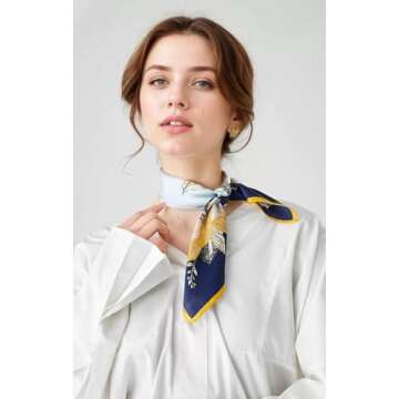 Elegant ANDANTINO 100% Mulberry Silk Scarf Gift Boxed