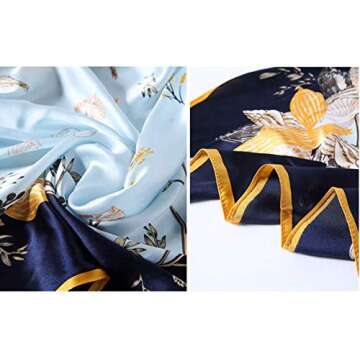 Elegant ANDANTINO 100% Mulberry Silk Scarf Gift Boxed