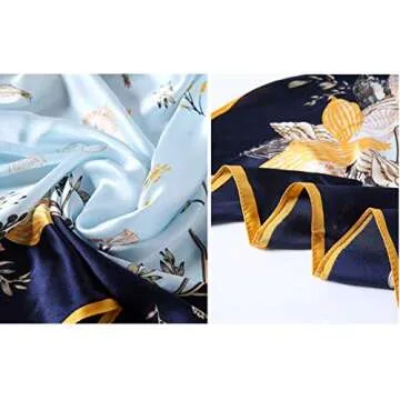 Elegant ANDANTINO 100% Mulberry Silk Scarf Gift Boxed