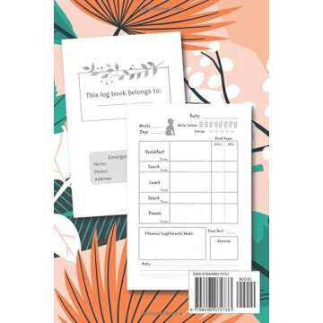 Gestational Diabetes Log Book: 120-Day Pregnancy Glucose Monitoring Log Book With Menu