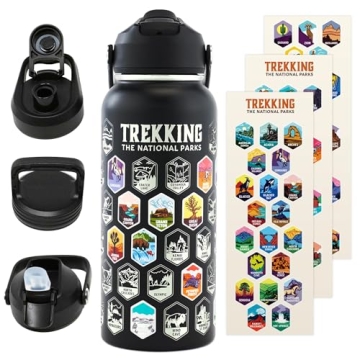 Trekking National Parks 32 Oz Insulated Water Bottle Set