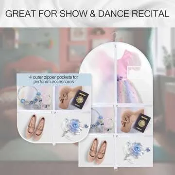 Versatile 40 Inch Dance Garment Bags for Dancers and Performers