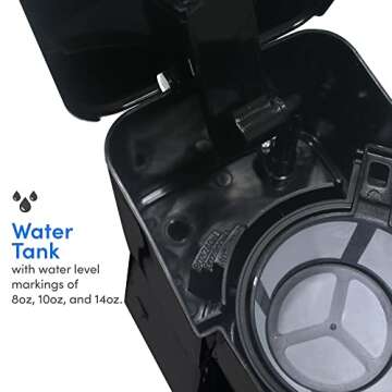 Compact Elite Gourmet EHC111A Coffee Maker Brews Fast