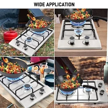 2 Burner Gas Cooktop - 12" Stainless Steel Stove