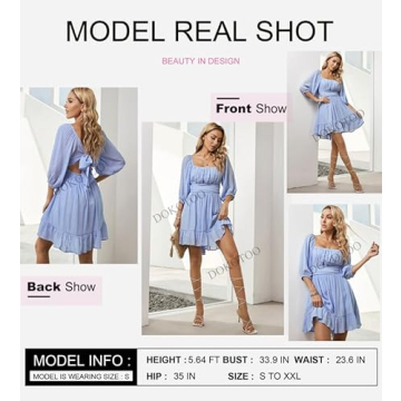 Dokotoo Off The Shoulder Summer Dress for Women 2025