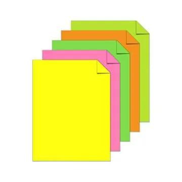 Astrobrights Mega Collection, Colored Paper, "Fluorescent" 5-Color Assortment, 625 Sheets, 24 lb/89 gsm, 8.5" x 11" - MORE SHEETS! (91700)