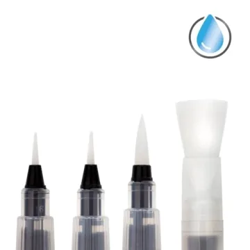 Derwent Push Button Water Color Brush Set for Artists