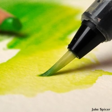 Derwent Push Button Water Color Brush Set for Artists