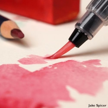 Derwent Push Button Water Color Brush Set for Artists