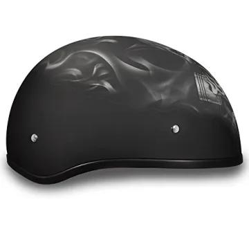 Daytona HELMETS Skull Cap Motorcycle Half Helmet - DOT Approved