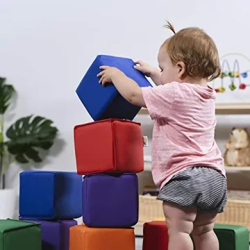ECR4Kids SoftZone Toddler Building Blocks - Safe Foam Set