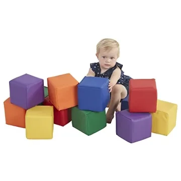 ECR4Kids SoftZone Toddler Building Blocks - Safe Foam Set