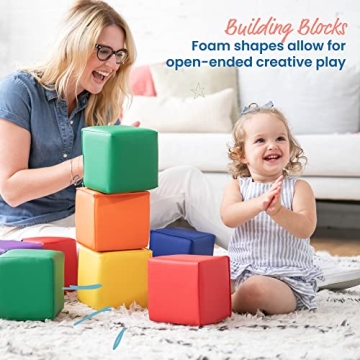 ECR4Kids SoftZone Toddler Building Blocks - Safe Foam Set