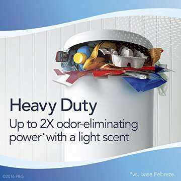 Febreze Air Mist Air Freshener Spray, Odor-Fighting Room Spray, Air Fresheners for Home and Bathroom and Kitchen, Aerosol Can, Heavy Duty Crisp Clean Scent, 8.8oz, 6 Count