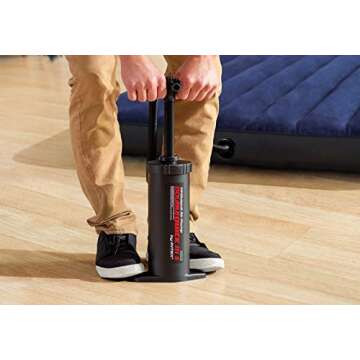 Intex Double Quick III S Hand Pump, 14.5", Black