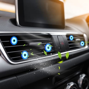 Stylish Turkish Evil Eye Car Vent Clips for Protection