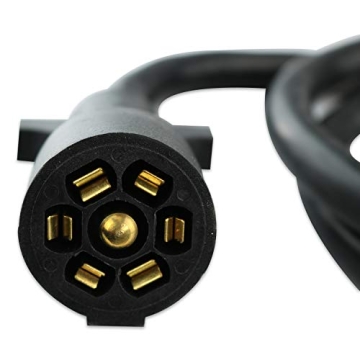 Leisure Cords 12Ft 7-Way Extension Cord for RV Trailers