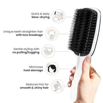 Tangle Teezer | The Blow Styling Smoothing Tool for Medium & Long Hair | Gentle and Fast Drying | Full Size