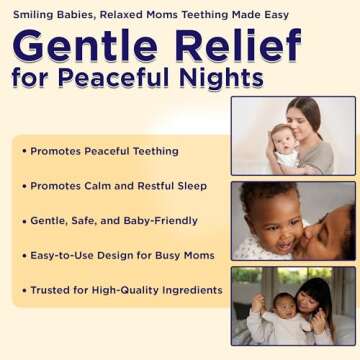 Wellements Organic Nighttime Baby Tooth Oil for 4 Months+ (0.5 Fl Oz) - Baby Teething Relief Oil* for Soothing & Massage for Tiny Gums* - Organic Blend of Essential Oils & Sleepy Time Herbs*