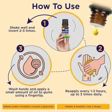 Wellements Organic Nighttime Baby Tooth Oil for 4 Months+ (0.5 Fl Oz) - Baby Teething Relief Oil* for Soothing & Massage for Tiny Gums* - Organic Blend of Essential Oils & Sleepy Time Herbs*