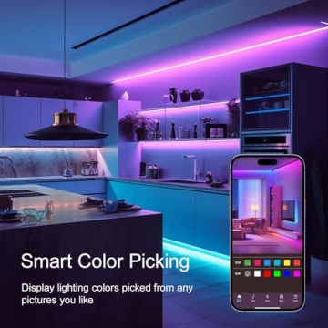 HBOWMDJIA RGB LED Strip Lights with Remote Control