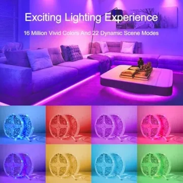 HBOWMDJIA RGB LED Strip Lights with Remote Control