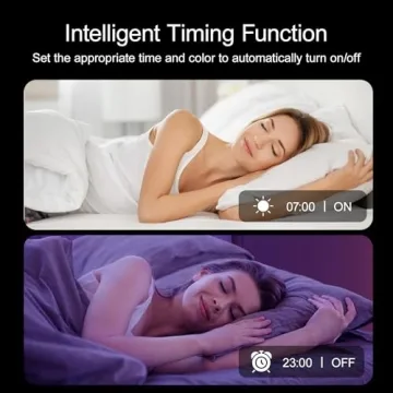 HBOWMDJIA RGB LED Strip Lights with Remote Control