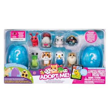Adopt Me! 10 Pack Mystery Pets - Series 3 - Exciting Collectible Toys for Kids