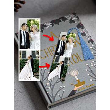 Personalized Master Metal Book Mark Custom Photo Color Picture Bookmark for Girlfriend Boyfriend Boo...