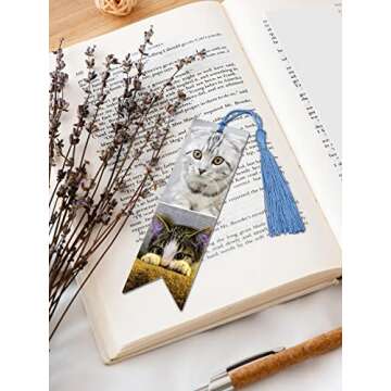 Personalized Metal Bookmark with Custom Photo Options for Book Lovers