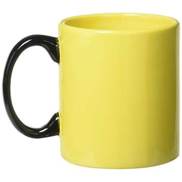 Burton & Burton Smiley Face Mug, Yellow