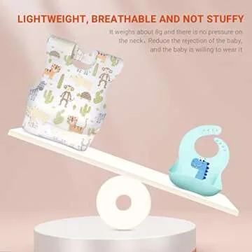 AiQiaoXin 30/60pcs Baby Disposable Bibs-Individually Packaged,Soft, Leak Proof and Convenient, disposable bibs for toddlers (30 PCS Animal pattern)