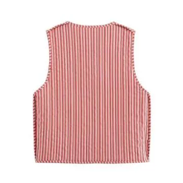 Cutecore Y2K Coquette Vests for Women Floral Aesthetic Cottagecore Sweater Kawaii Fairycore Clothing Cute Japanese Tops (Flower,S)