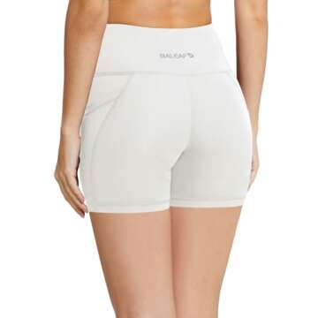 BALEAF Women's Biker Shorts with Pockets for Gym Yoga