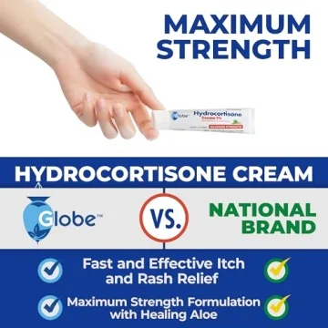 Globe Hydrocortisone Cream 1% Maximum Strength Anti-Itch