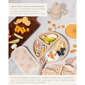 Hippypotamus Baby Food Pouches - Eco-Friendly & Reusable