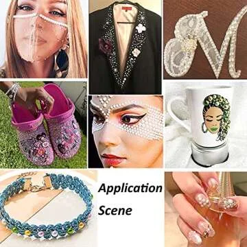 5800Pcs Half Pearls for Crafts, Flatback Pearls for Artwork Making, DIY Rhinestones Accessory Nail Art, Face Gems Jewels Flat Back Craft Pearls for Artist Creative - White