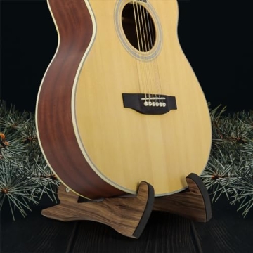 Domofa Foldable Wooden Guitar Stand for All String Instruments