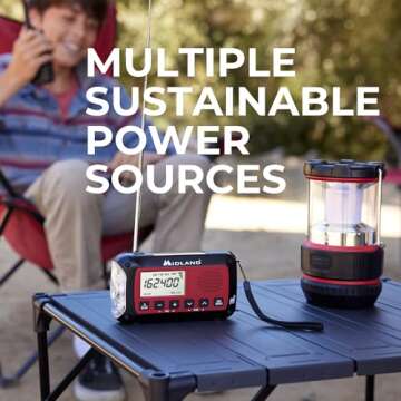 Midland ER40 Emergency Radio with Flashlight Features