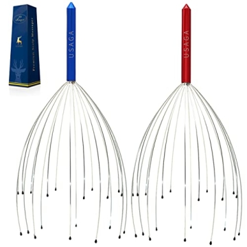 Transform Self-Care with USAGA 20-Finger Scalp Massager & Scratcher - Perfect Gift for Everyone